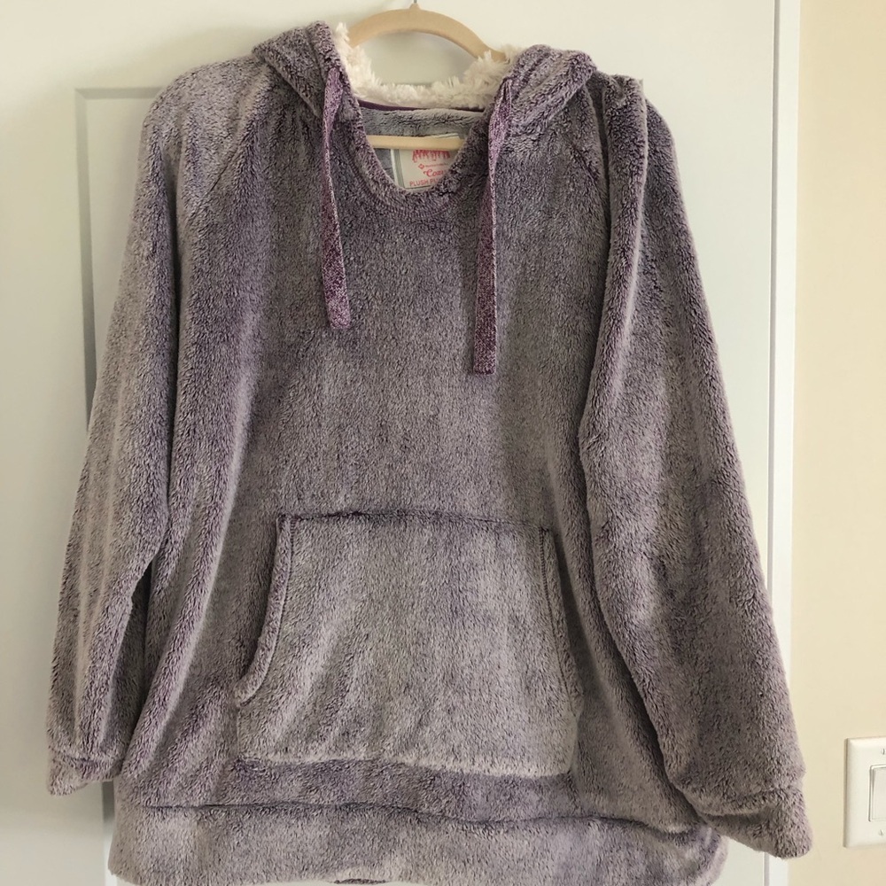 Lavender Plush Women's Hoodie - Picture 1 of 8